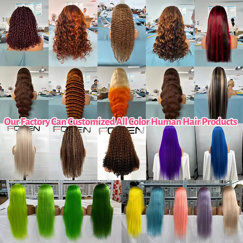 13x6 Human Hair Lace Wig, High-Definition Burgundy Lace Wig, Human Hair With Aligned Cuticle Layer, Indian Hair Wig-3