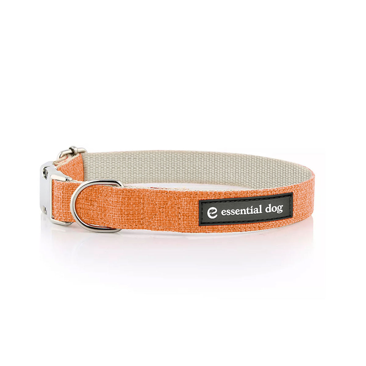 Organic Hemp & Cotton Dog Collar - Orange Burst-1