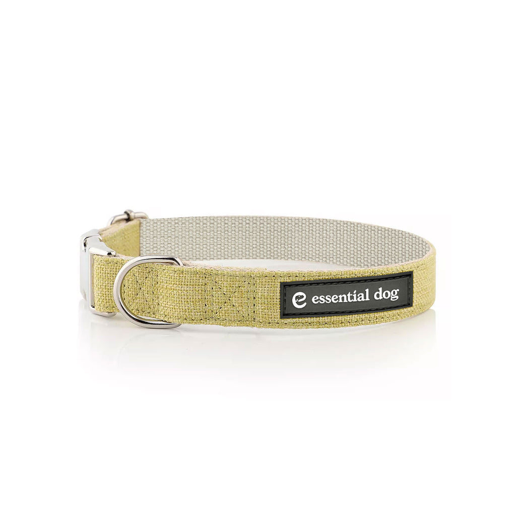 Organic Hemp & Cotton Dog Collar - Grass Green-1