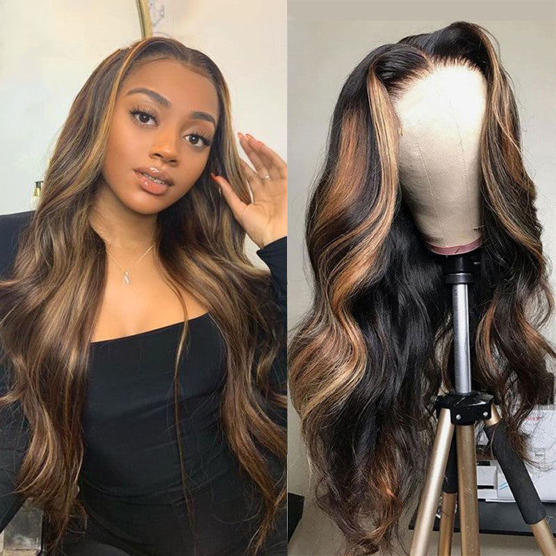Fashionable Long Curly Hair Synthetic Wig-0