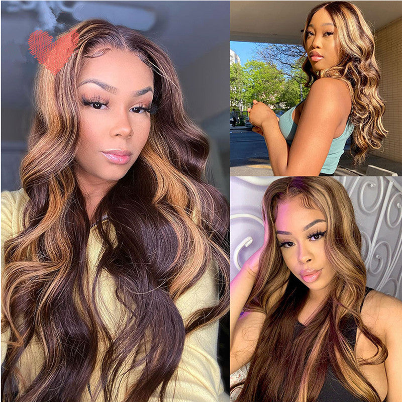 Fashionable Long Curly Hair Synthetic Wig-3