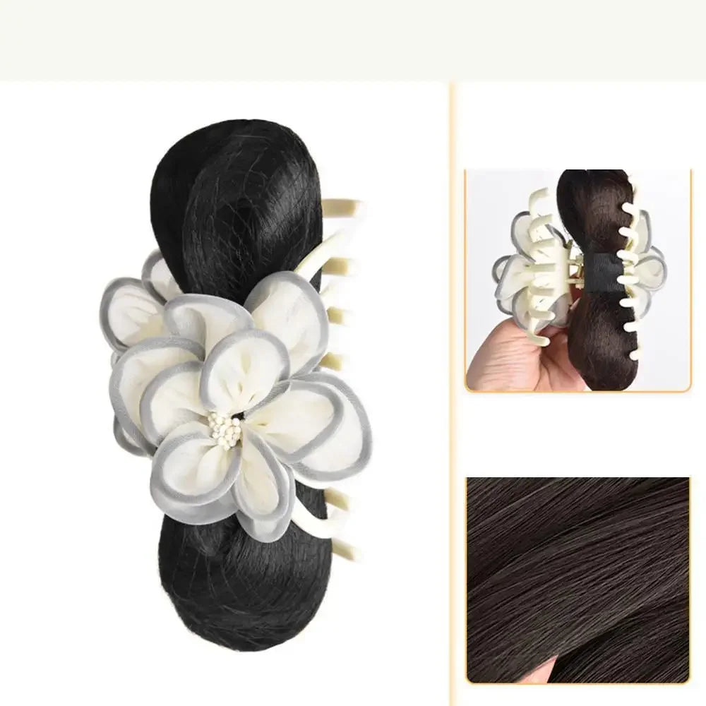 Female Synthetic Wig Clip-In Hair Extension-9