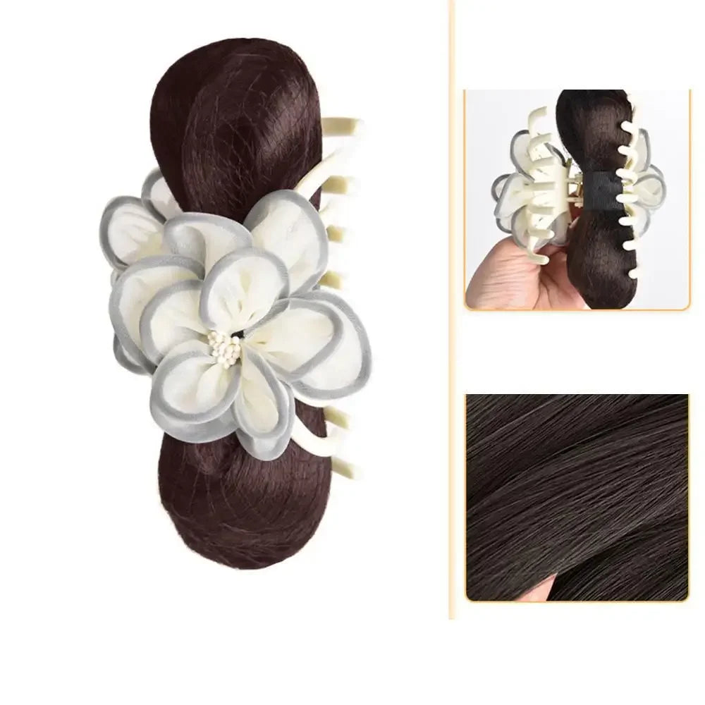 Female Synthetic Wig Clip-In Hair Extension-6