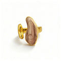 316L Stainless Steel Gold Plated Enamel Ring Women's Irregular Drip Glaze Open Ring Hypoallergenic Anti-tarnish Fashion Jewelry-6