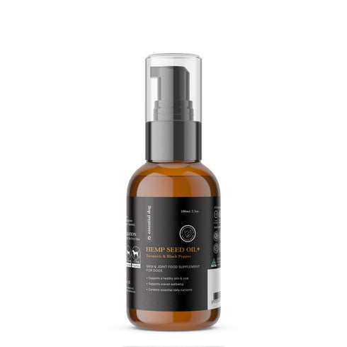 100% Raw Hemp Seed Oil: Turmeric and Black Pepper (Food Supplement)-0