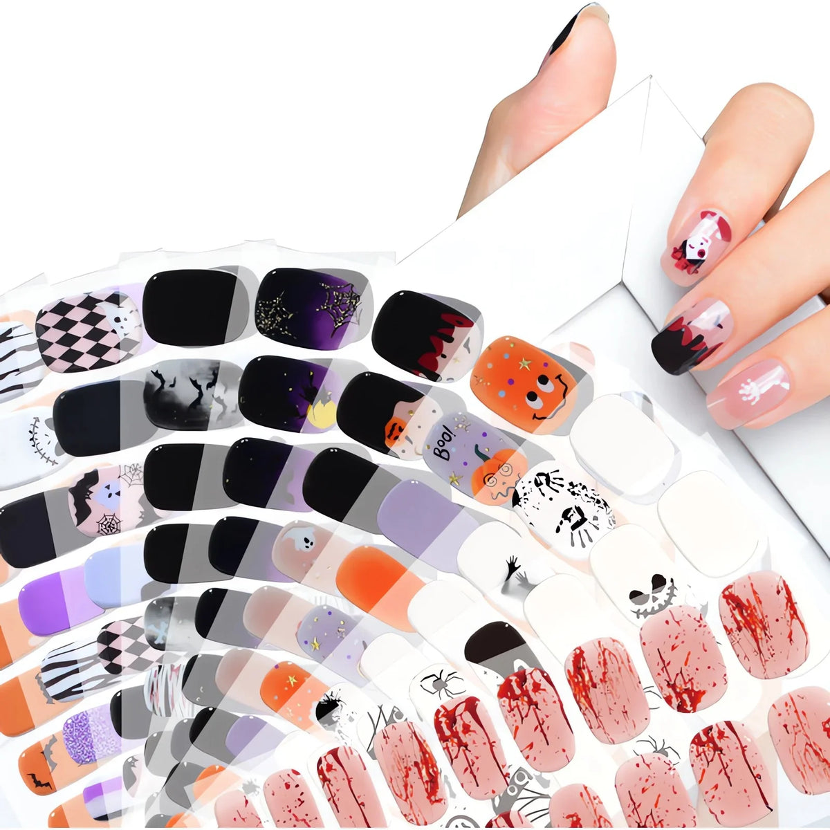 Halloween Magic Gel Nail Stickers-1