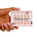 French-style Golden Glitter-coated High-quality 30pcs Acrylic Nail Reusable Stick-on Nails Short square Flexible Press on Nails-6