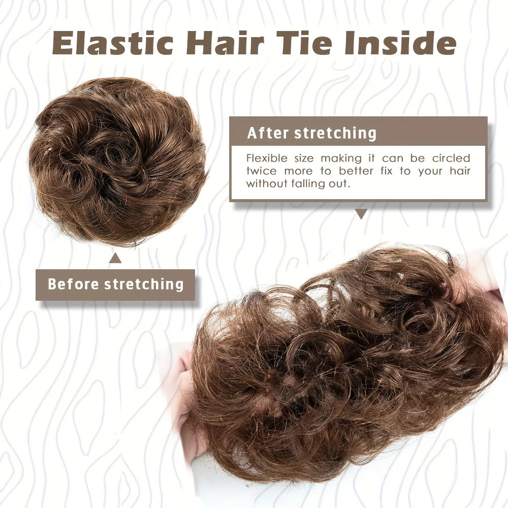 Human Hair Messy Bun Hair Piece for Women-1