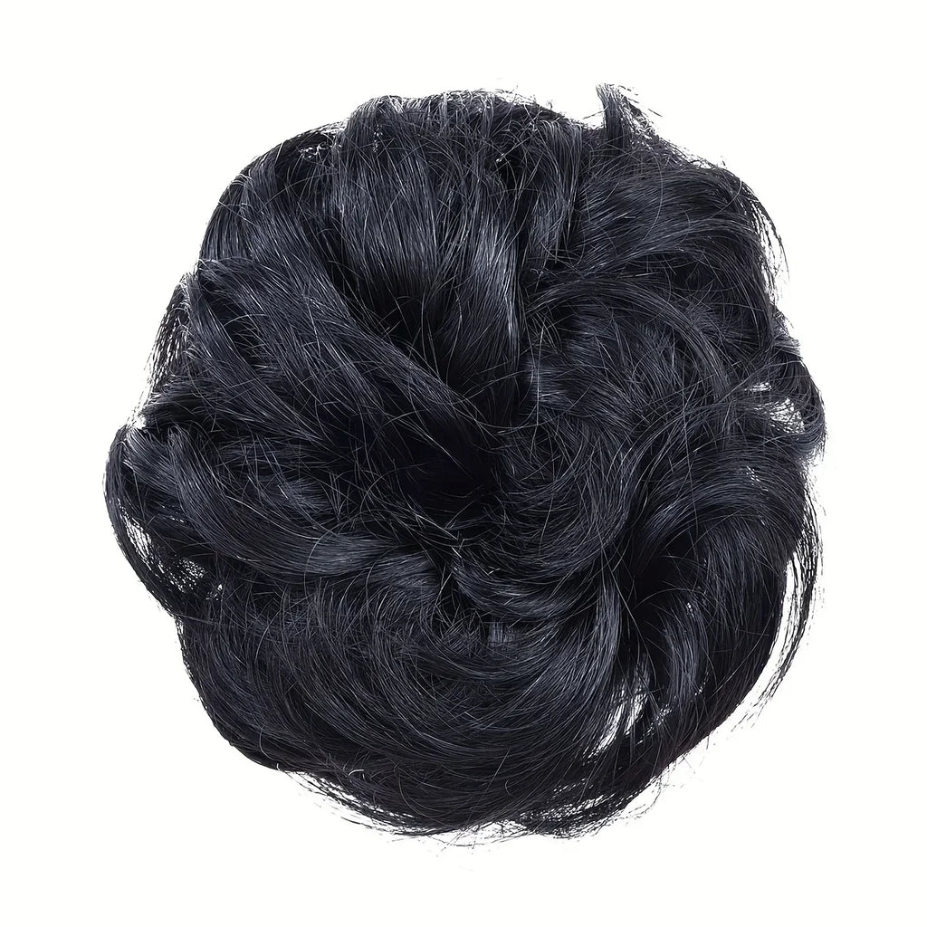 Human Hair Messy Bun Hair Piece for Women-5