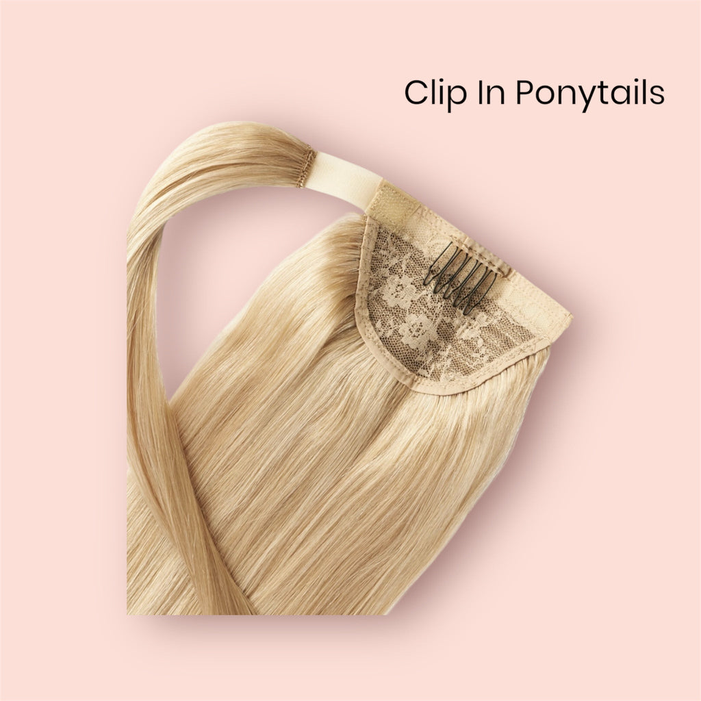 Platinum Pony | Human Hair Clip-In — #60A