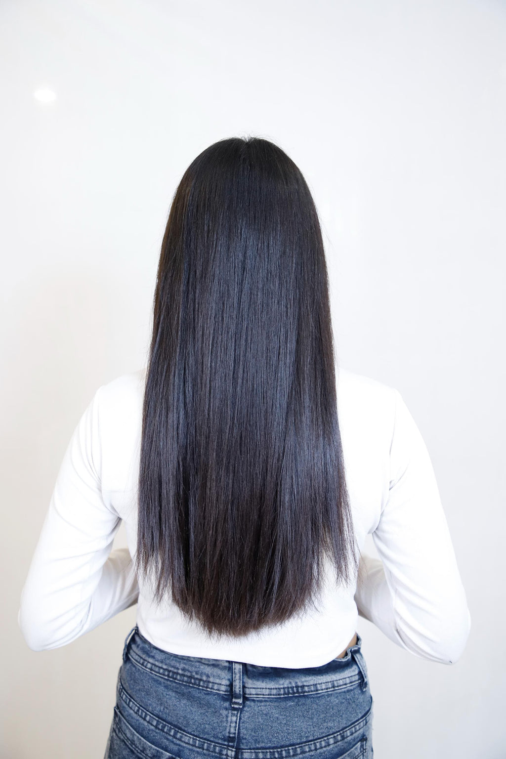 Ear-to-Ear Clip-In Volumizer | Wide Back Coverage 8" Weft | Remy Hair India-1