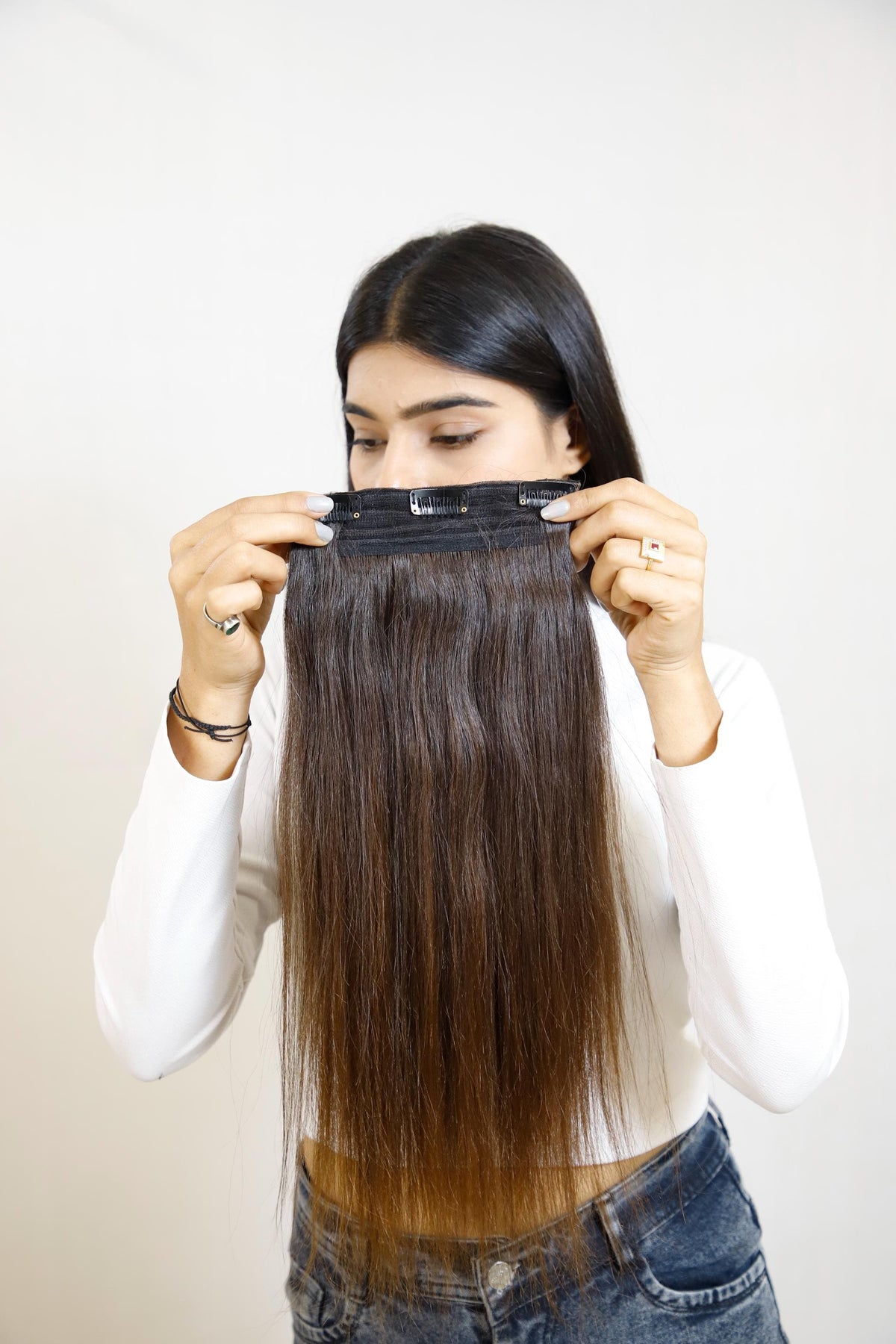 Three Clip Volumizer | Instant Back Volume & Length | 100% Remy Human Hair India-0