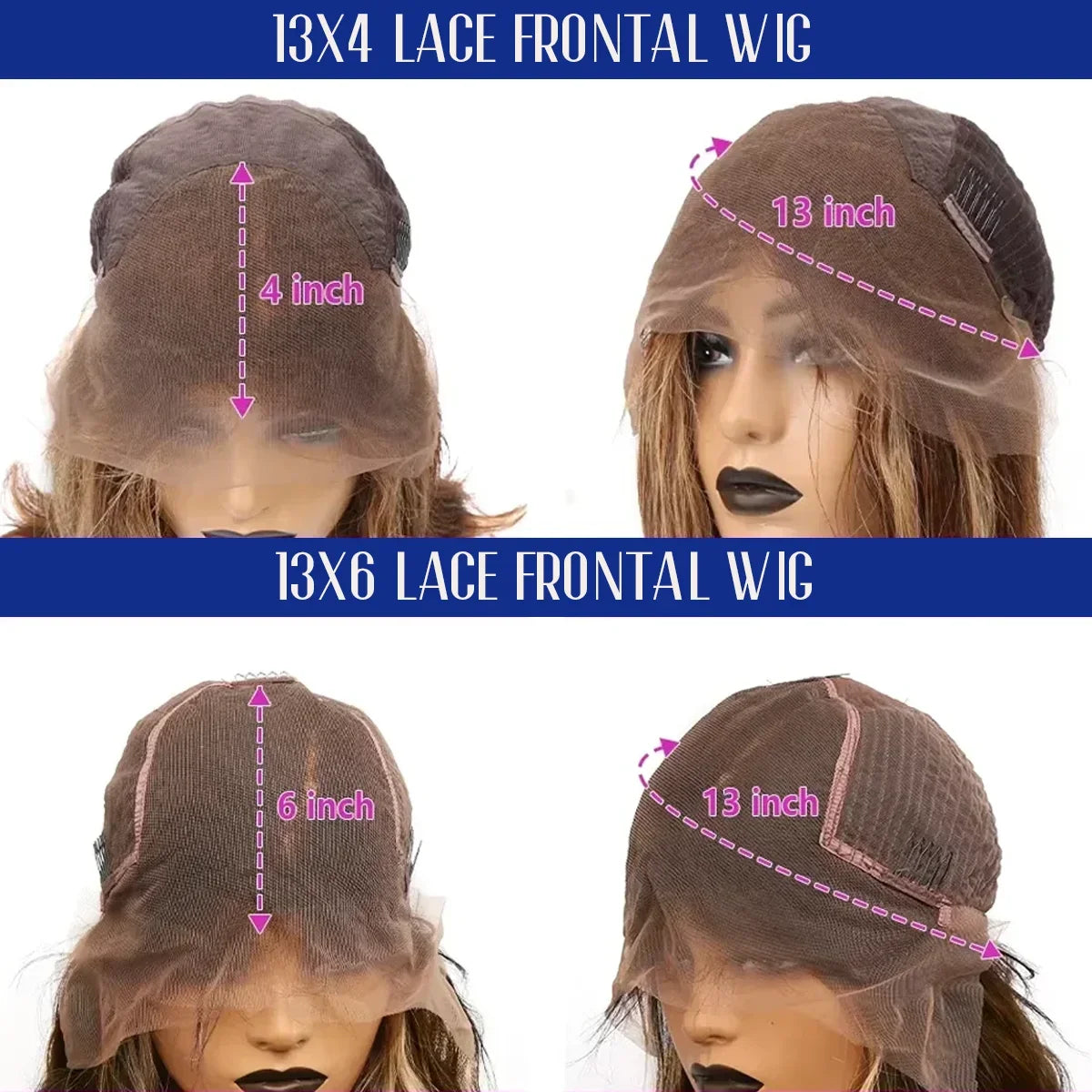 P4/27 Highlight Body Wave 40 Inch Long-length & 200% High Density Human Hair Wigs HD Transparent Skin-melt Swiss Lace Frontal Wig-5