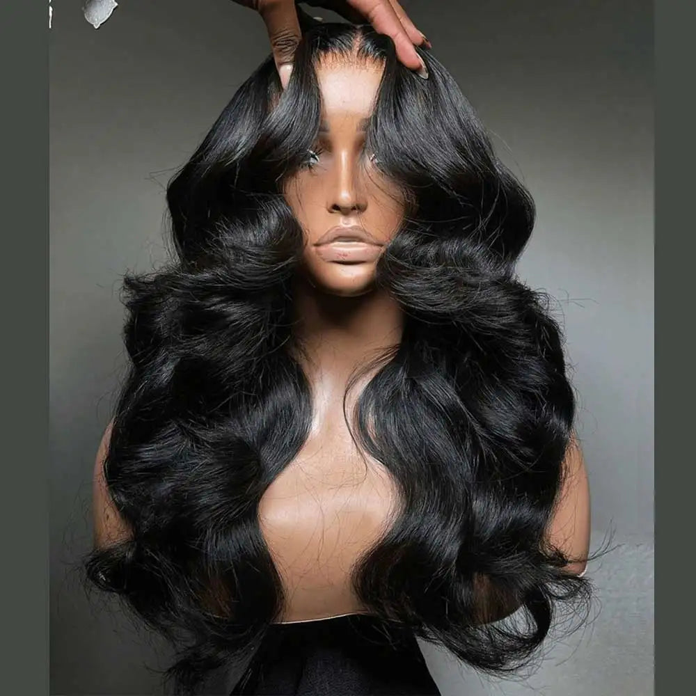 250% Glueless Wig Body Wave Human Hair Wigs Pre Cut 13x4 13x6 HD Lace Frontal Wigs Pre Plucked Curly Lace Front Human Hair Wigs-1