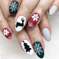 Santa Claus Fake Nail Tips - Festive Nail Art-3