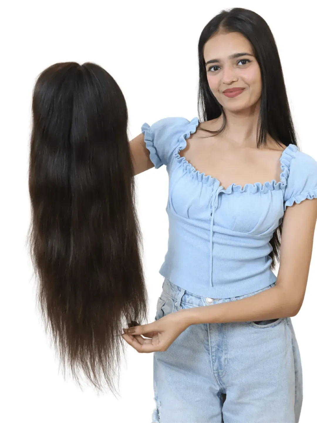 Luxury Silk Top Human Hair Wig – Most Natural Scalp Look-2