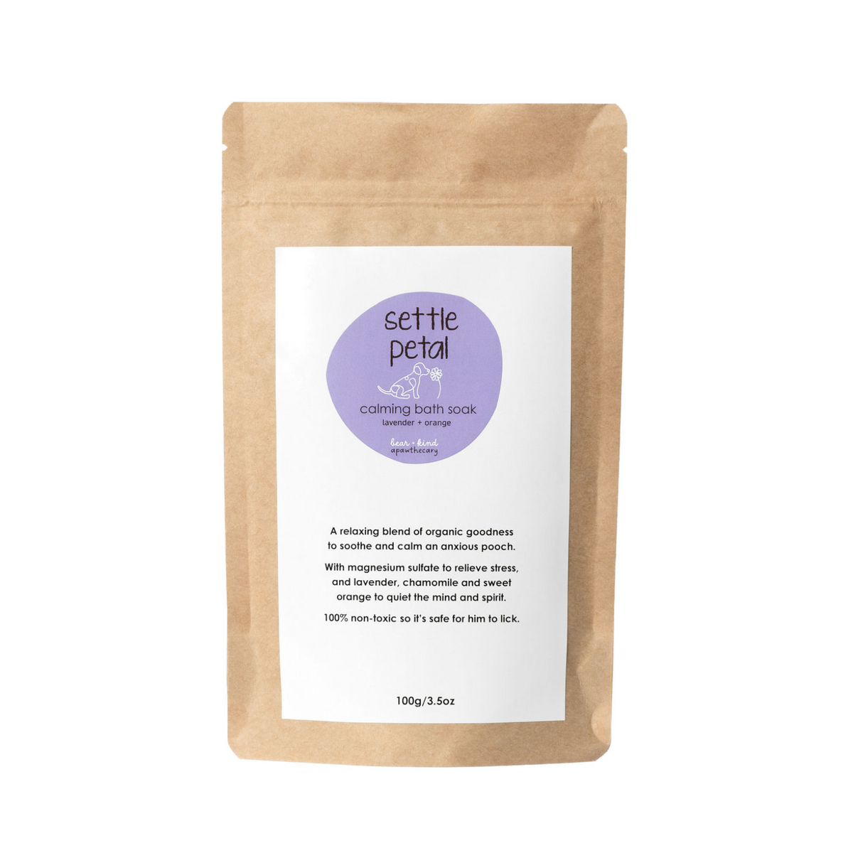 Settle Petal Relaxing Bath Soak For Dogs-0