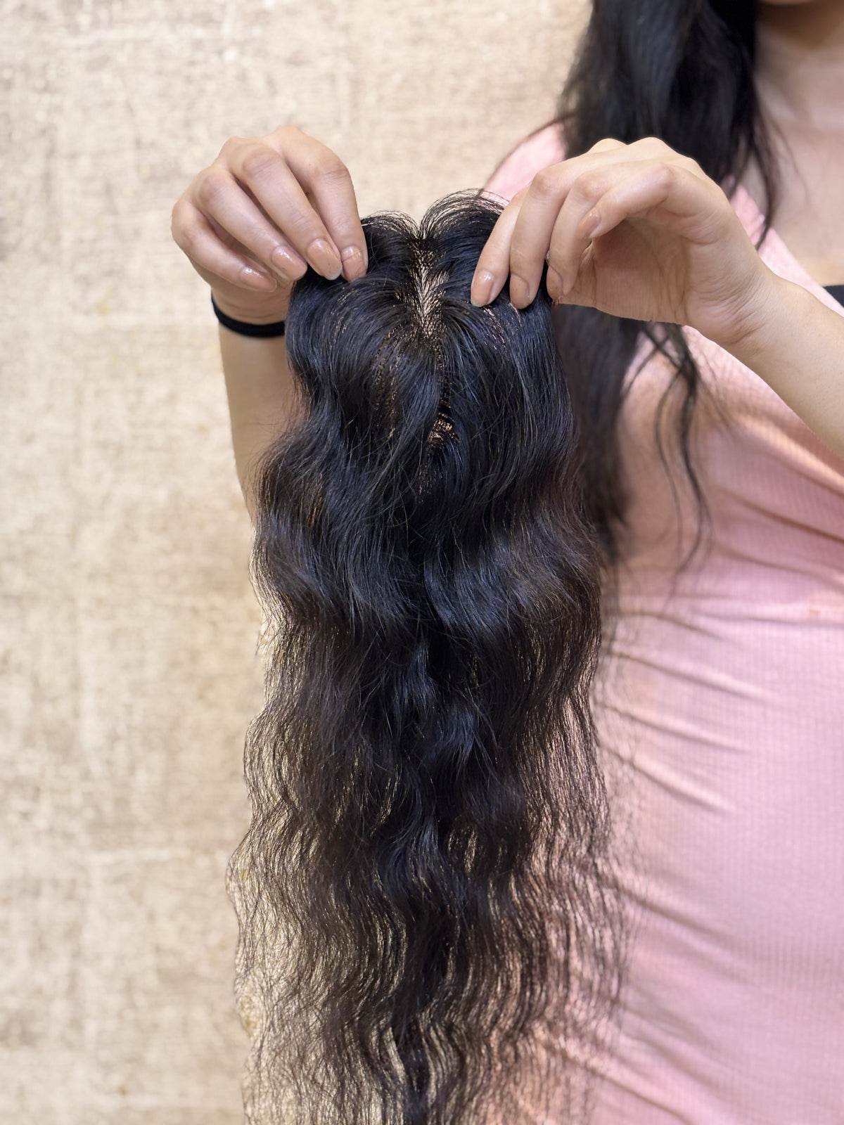 Hair Patch for Bald Spots | Silk Base | Natural Black | Straight | Remy Hair India-8