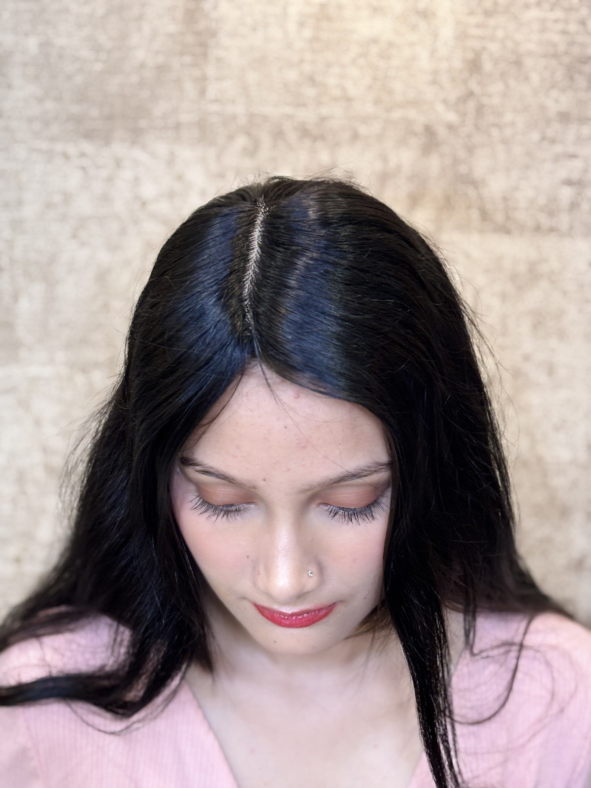 Hair Patch for Bald Spots | Silk Base | Natural Black | Straight | Remy Hair India-2